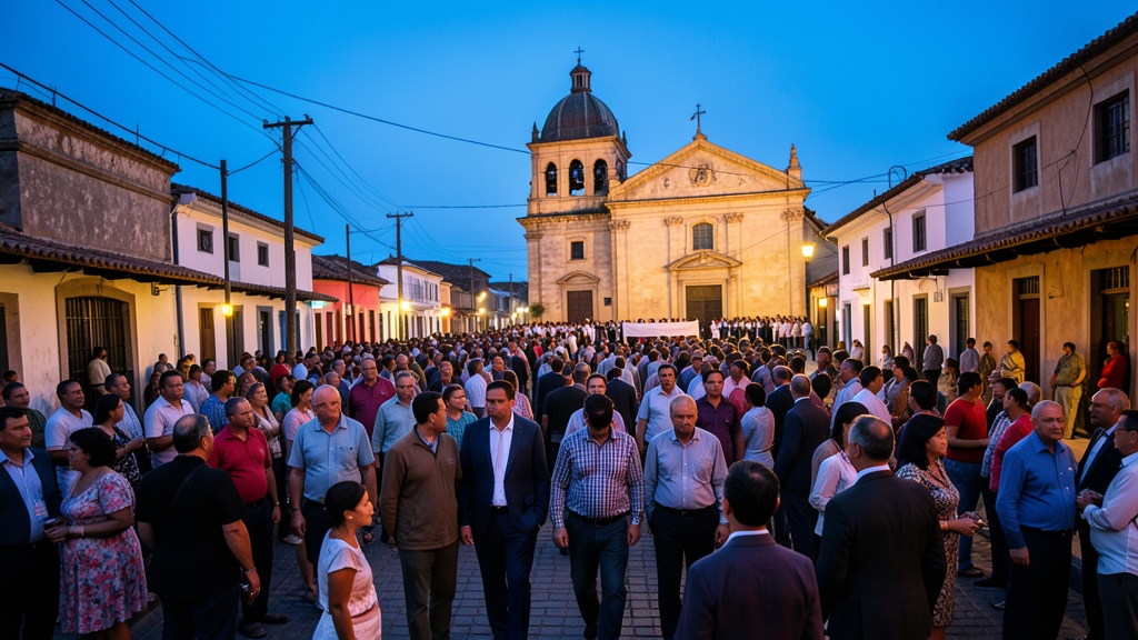 Devotos y autoridades unieron fe en el cuarto recorrido del Señor de los Milagros por Puno