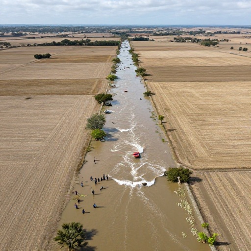 Desborde del canal en Chule deja pérdidas agrícolas en Mejía