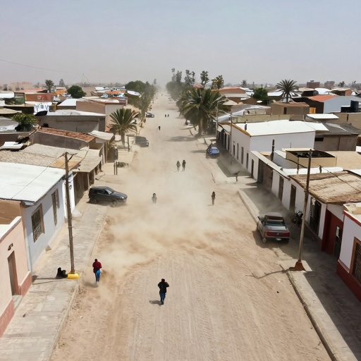 Tacna alerta por vientos fuertes que levantan polvo y arena