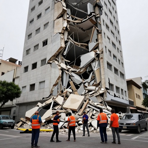Chupuro: Demolición segura tras sismo que dañó 54 viviendas