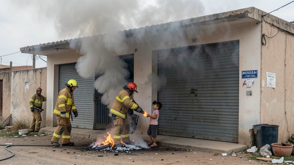 Trágico incendio en Moquegua deja muerto a niño de 7 años atrapado en local comercial