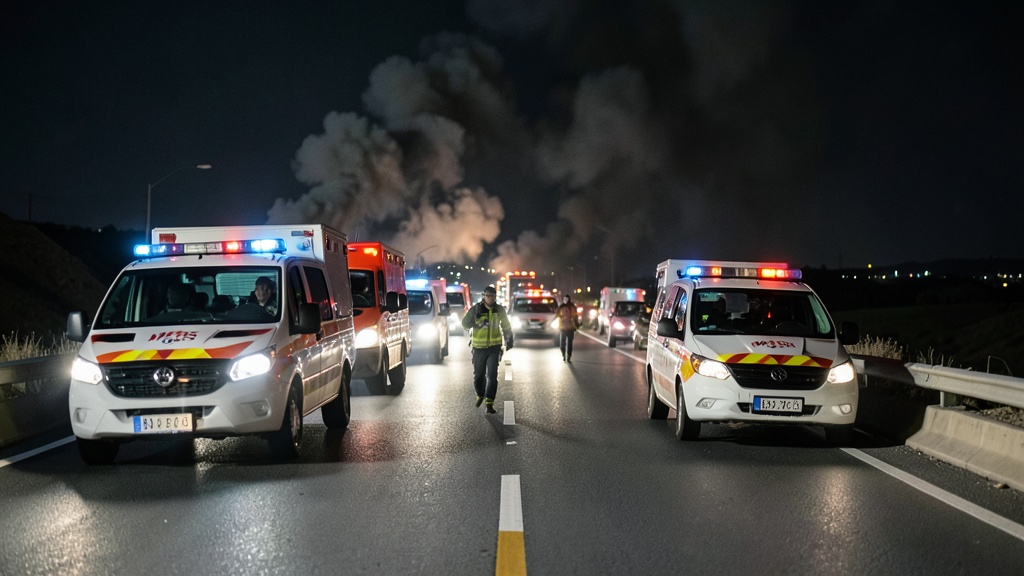 Incendio vehicular en la Panamericana Sur: conductores rescatados y heridos llevados a Majes