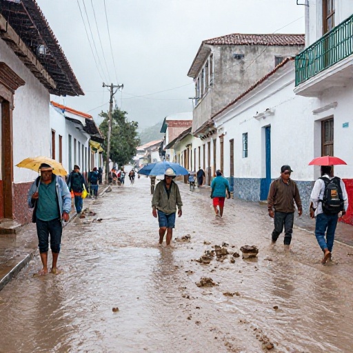 Llovizna en Camaná deja anegamientos y derrumbes en Arequipa