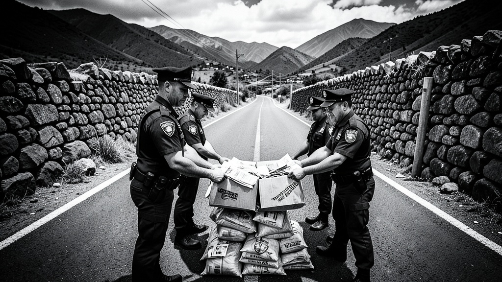 Policía incauta mercadería con marcas falsas en control Panamericana Sur, Puno