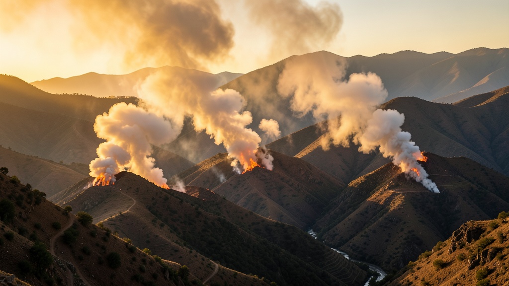 COER Arequipa controló tres incendios forestales en Characato, Chiguata y Chuquibamba