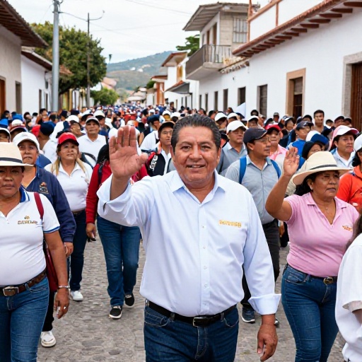 Edilberto Salazar inicia campaña con multitudinaria caravana en Mollendo
