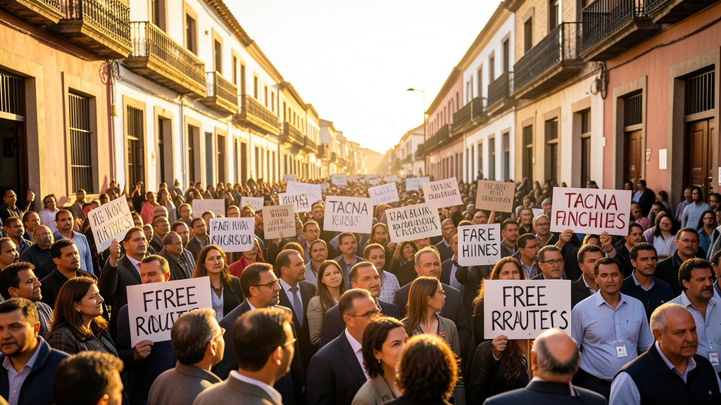 Movilización en Tacna este martes contra el alza del pasaje y por rutas libres