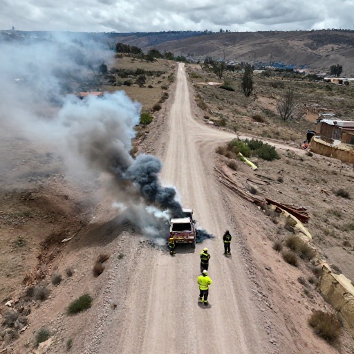 Bomberos de Juliaca aclaran accidente con vehículo institucional