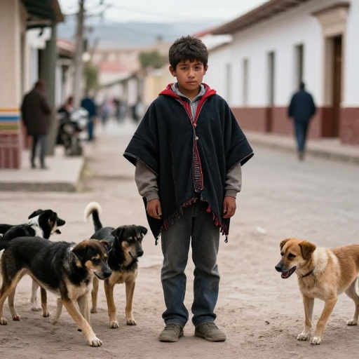 Ataque de perros deja a joven herido en las calles de Juliaca
