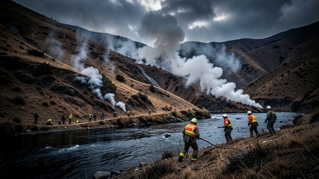 Incendio forestal se mantiene activo en Ccollamarca, Chiguata: COER coordina contención