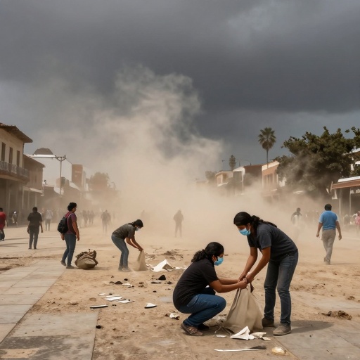 Vientos de 30 km/h en Tacna alertan al pueblo; autoridades piden precaución y uso de mascarillas