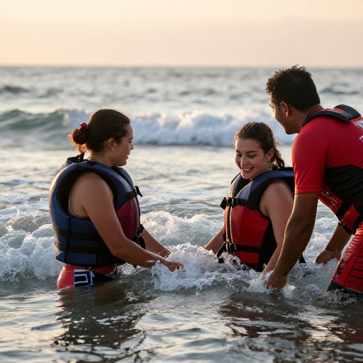 Rescatan a dos estudiantes en playas de Mollendo tras incidente acuático