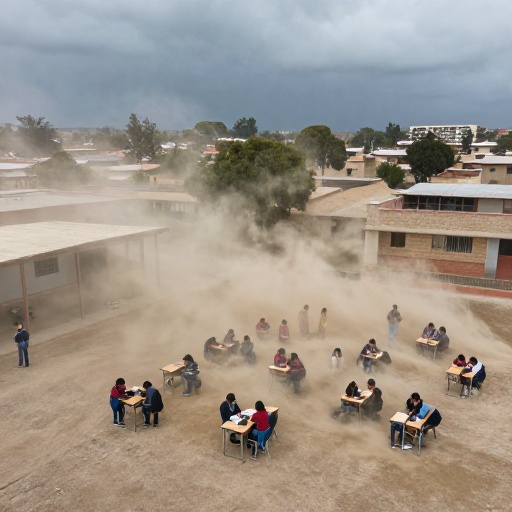 Tacna suspende clases por fuertes vientos y polvareda