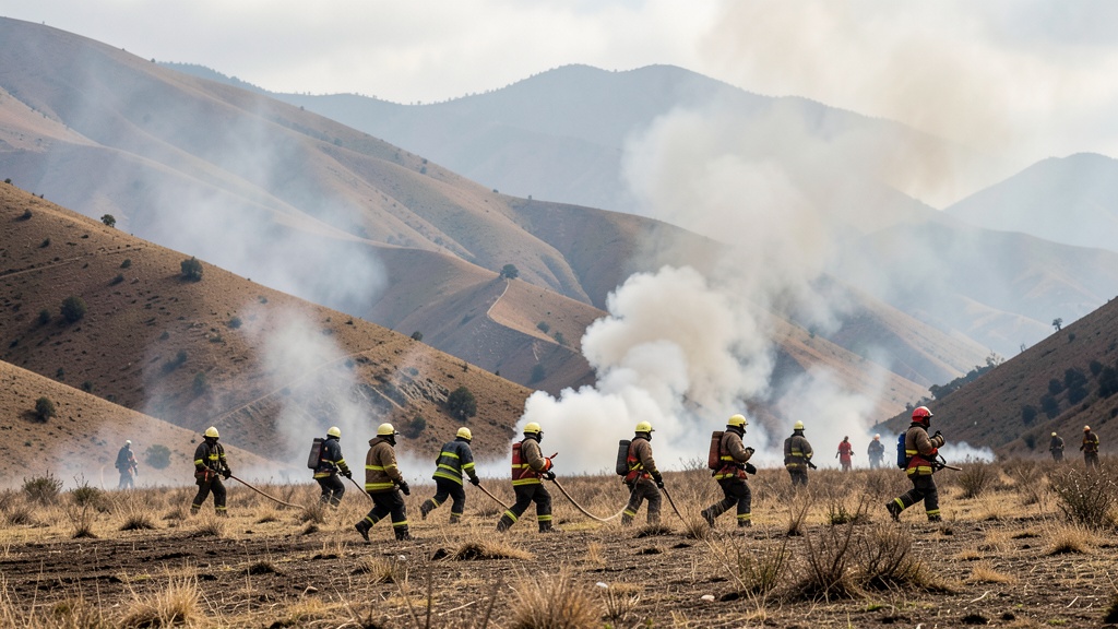 Incendio forestal avanza hacia Cancharani e Itapalluni en Puno