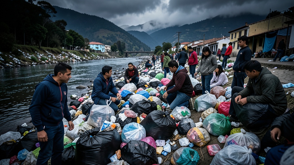 Estudiantes de Arequipa retiran media tonelada de basura del río Ocoña
