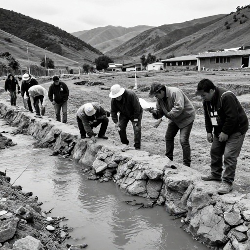 AGROPERÚ ejecuta acciones para mitigar riesgos de desbordes y proteger a los agricultores familiares en Arequipa