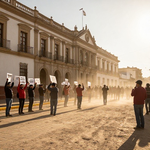 Juliaca: Protestan frente a Fiscalía por robo de 60 mil dólares con policías implicados