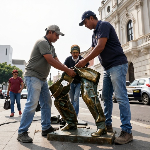 Municipalidad de Lima restaurará plaza Italia con réplicas escultóricas