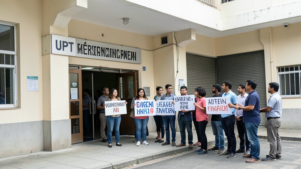 Estudiantes de UPT reclaman tarifas justas y gerente municipal abandóna reunión