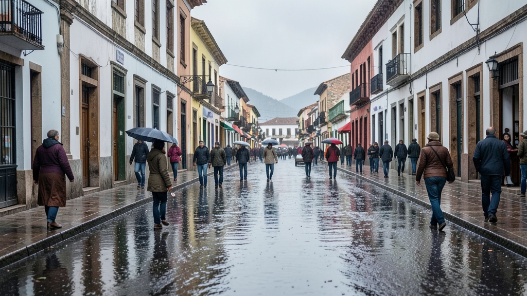 Arequipa: lluvias moderadas afectan distritos clave tras alerta del Senamhi