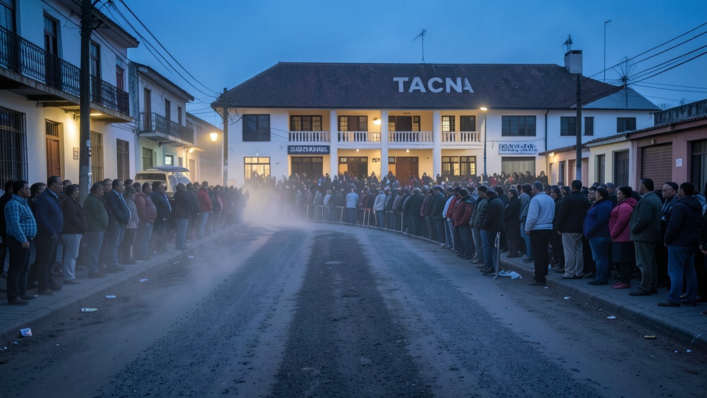 Tacna: Cientos de ciudadanos se agolpan en Reniec para obtener DNI y votar este domingo
